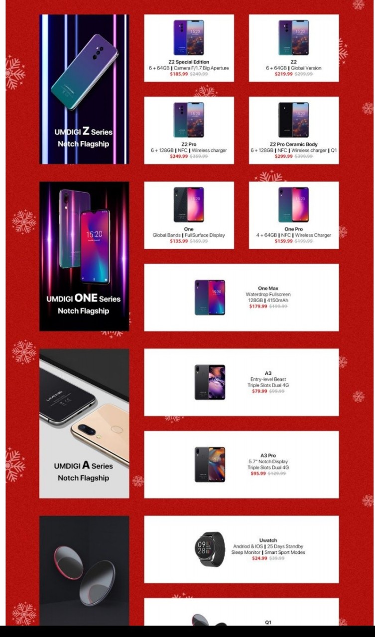 Umidigi Unveils Its Official Online Store For Christmas Gross Sales With Gifts On Offer