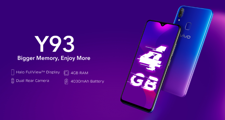 Vivo Y93 Goes Formal In India With Helio P22 And 4 Gb Ram