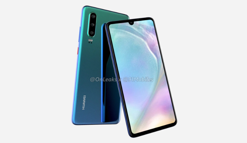 Huawei P30 360° Renders Show The Phone Will Have Three Rear Cameras And A Dewdrop Notch