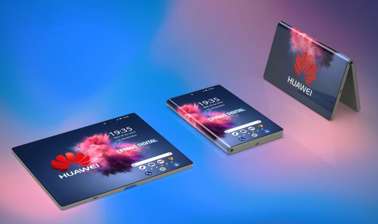 3d Renders Of The Up Coming Huawei 5g Foldable Phone
