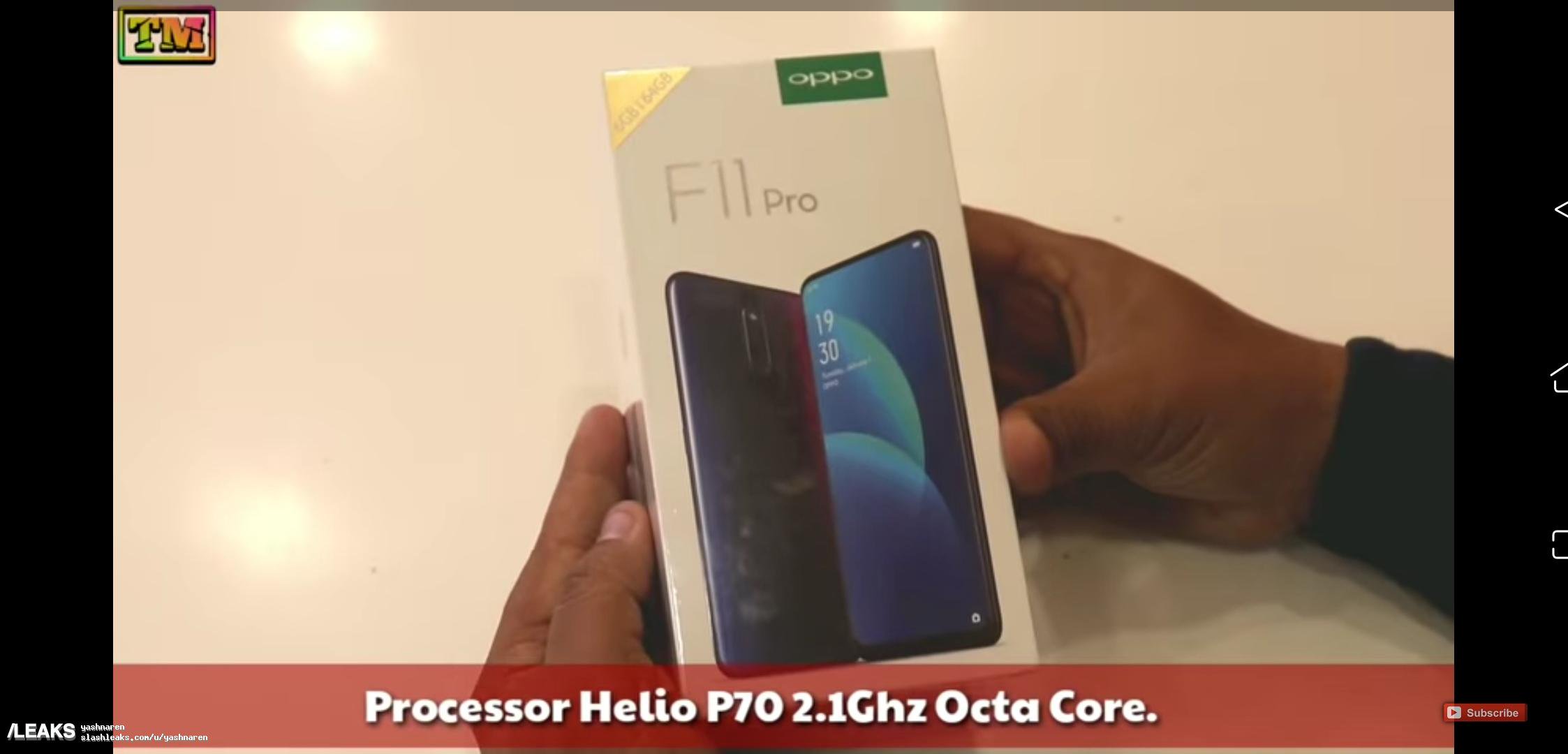 Oppo F11 Pro Retail Package Surfaces And Photos