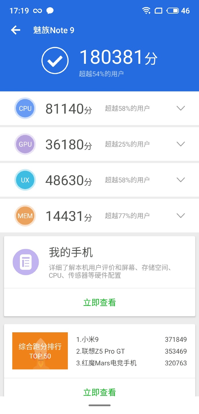 Meizu Note 9 Scores 180,381 Points On Antutu