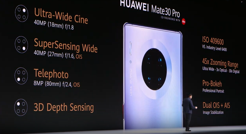 Huawei Mate 30 Pro on the top of DxOMark