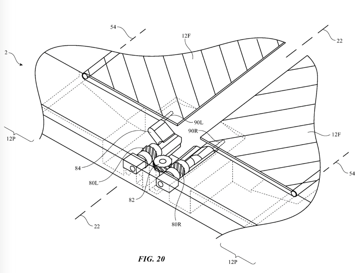 Apple patents foldable device, with Moving flaps